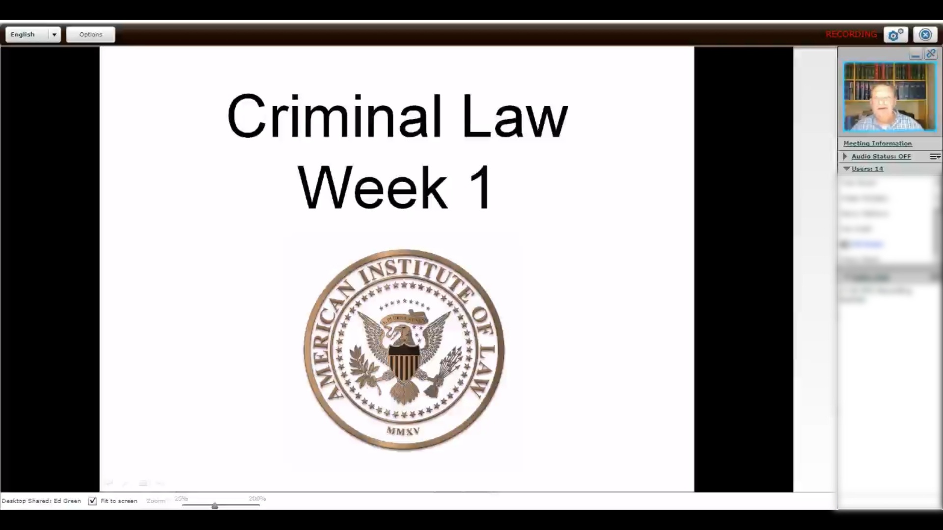 Criminal Law-Week One, Class Two